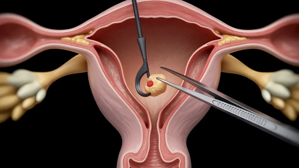 Удаление полипа цервикального канала