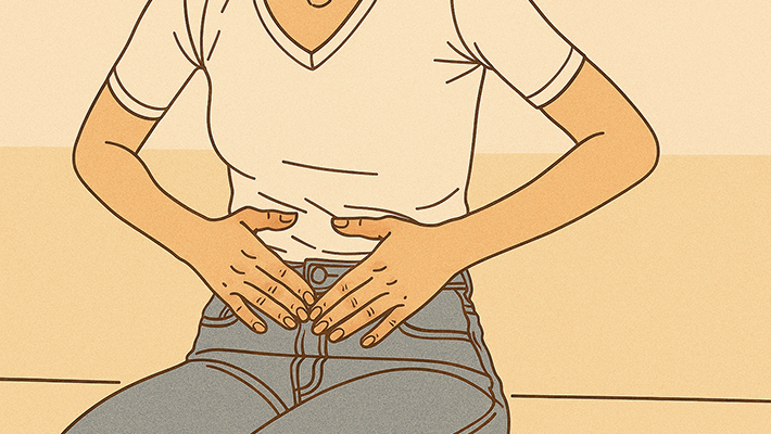 Колющая боль в животе по бокам