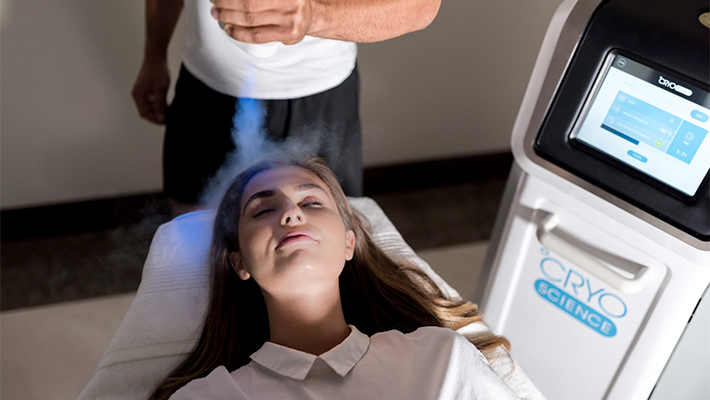 Криомассаж лица жидким азотом