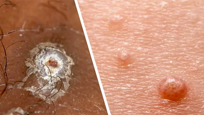 Удаление контагиозного моллюска азотом